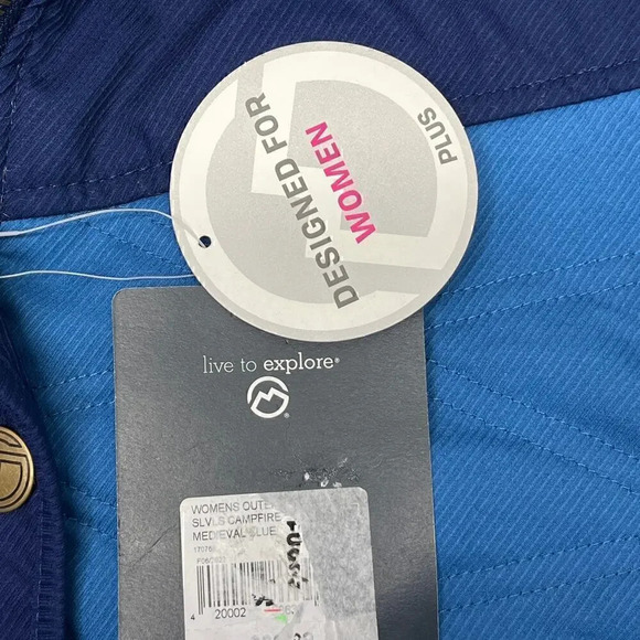 Magellan Womens 1X Sugar Coral Campfire Chambray Outdoors Vest NEW - Picture 8 of 14